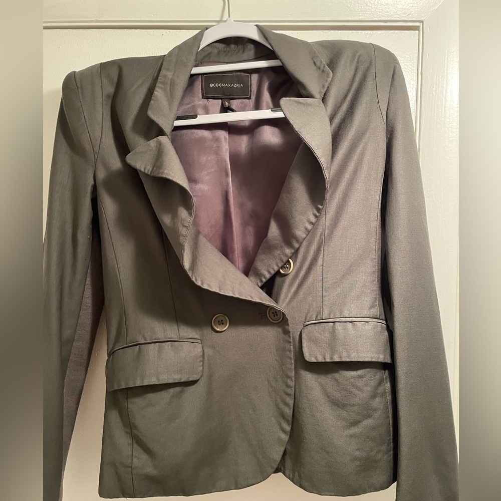 BCBG gray blazer